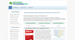 Desktop Screenshot of antivirus-programme-test.de